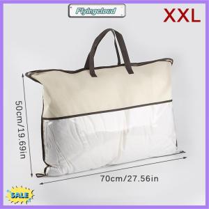 Follow Get New[FlyingC] Transparent Non-woven Pillow Packed Quilt Blanket Zipper Dustproof Storage Bag Household Organizer Bag Tote Bag Various Sizes