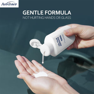 Pembersih lapisan minyak untuk kaca! Pembersih kaca berbahan dasar minyak dengan lembut menghilangkan noda pada pembersih kaca interior mobil penggilingan mikron degreasing ganda universal untuk lapisan minyak bening anti-silau 60 hari pada kaca mobil