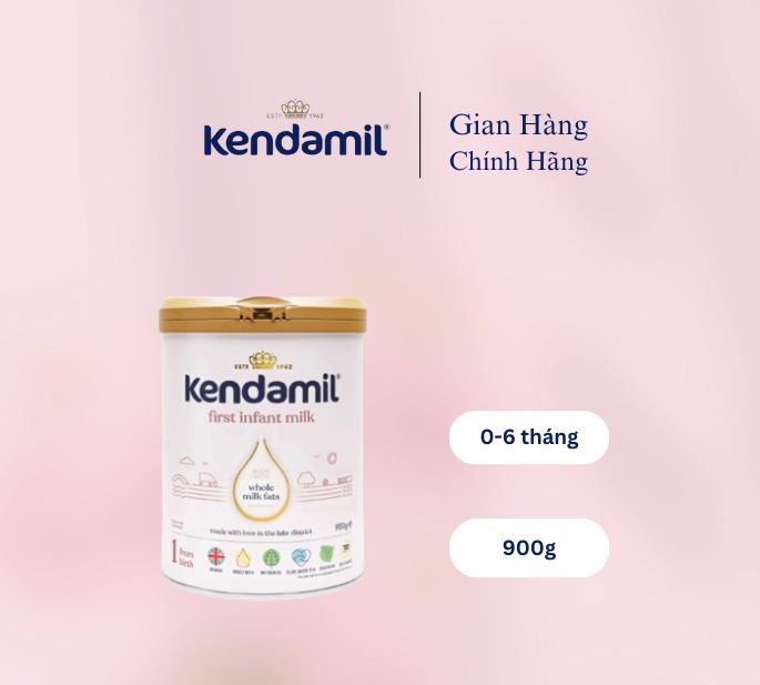 Sữa công thức nguyên kem Kendamil Classic số 1 (0-6 tháng)