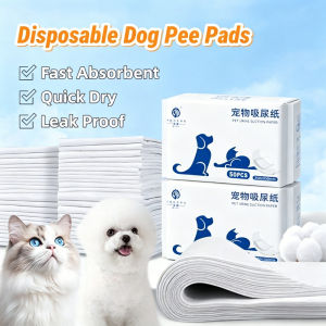 YOUYITIAOYU 50PCS Pet Urine Paper Quick-drying Urine Absorbent Paper Dog Pee Pad Deodorant Diaper Pet Supplies