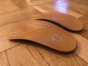 3/4 Leather Orthotic Inserts with Metatarsal Pad Arch Support Insoles Shoe and Padding at The Heel for Men and Women