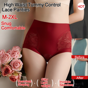 High Waist Tummy Control Lace Panties  Seamless Shaping Briefs  Butt Lifting  Breathable Underwear Soft And Shapely  Silky Lightweight