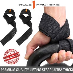 Rule 1 Lifting Strap- 1pair 2 Pcs -tali pengangkat Gym Accessories Harbinger Schiek SBD Sport support weight lifting bina badan