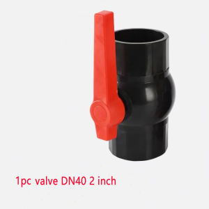 union ball valve UPVC material household Pipe joint Straight Mouth Dark Grey Thickened Swimming pool switch valve