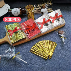 800Pcs/Pack 5Color Metallic Twist Tie For Bread Lollipop Cookies Souvenirs Packaging Twist Ties Wire
