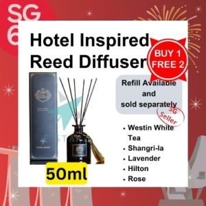 [SG Seller] Hotel Inspired Aroma Reed Diffuser 50ml BUY 1 FREE 2 / 8 Scents Available / 100ml Refill Available / Gift Idea / Estarz