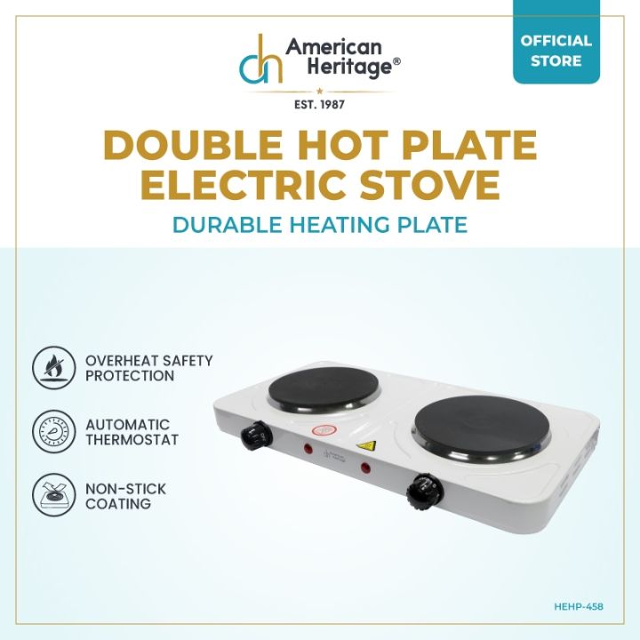 [Spot] American Heritage Double Hot Plate Electric Stove HEHP458
