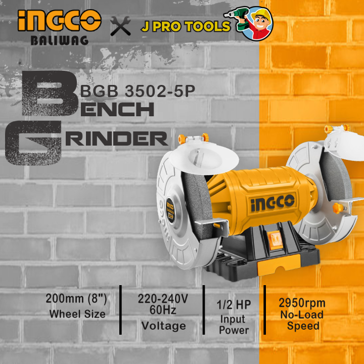 INGCO Bench Grinder 350W (BG835025P) Lazada PH