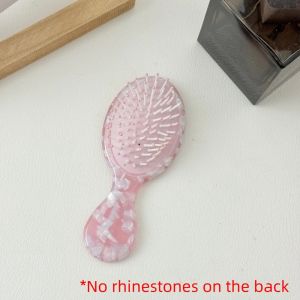 SUTONGXUE Tóc xù Lược đệm khí acetate Đá quý Massage da đầu Dụng cụ tạo kiểu tóc Ngọt ngào Không tĩnh điện Lược túi khí Dành cho tóc ướt và khô