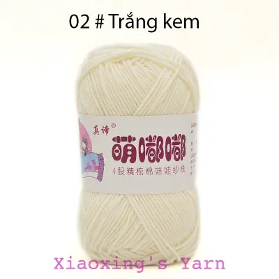 [Mã 1-50] Len Baby Yarn hàng chính hãng loại 1 an toàn cho bé - Len đan móc thú | Xiaoxings Yarn