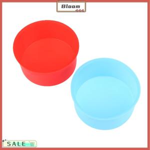 Follow Get New[Bloom Z] 1Pc 4 Inch Silicone Mini Cake Molds Round Baking Pan DIY Non-Stick Silicone Baking Mold Bakeware Pan Reusable Cake Pans