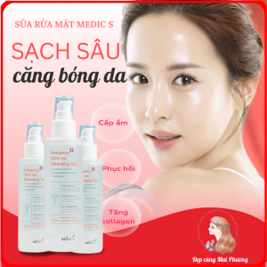 Sữa rửa mặt da mụn dầu  Medic S _ Emergency CICA aid Cleansing ɡel 150ml