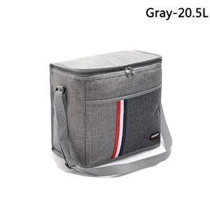 HISTO Large Capacity Casual Waterproof Aluminum Film Inside Thermal Insulated Handbags Food Storage Box Cooler Bag Lunch Bags Picnic Bag