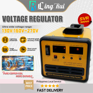 Voltage Stabilizer SVR-3000VA/2500VA/2000VA/1500VA/1000VA/500VA Power Supply Surge Protection Fully Automatic Voltage Stabilizer AVR Time Delay For Computer/TV/Home Theater/Refrigerator/Telephone/Fax/Gaming High Quality