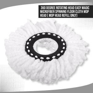 MW Microfiber Spin Mop Head Replacement – Durable Mop Refill for Easy Cleaning