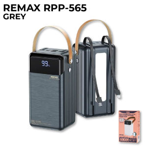 REMAX RPP-565 Built in Cable Powerbank PD 20W + QC 22.5W Fast Charging Lithium Polymer Back Lamp Design Straightway Boardinge Type-C Iph Input