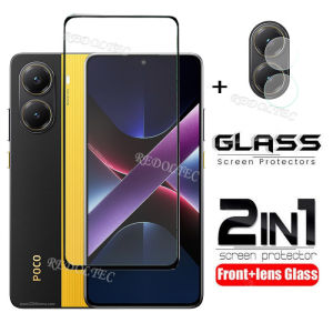 For POCO X7 Pro 2 in 1 Screen Protector+ Protector Full Cover Full Glue Xiaomi POCO X7Pro POCOX7 Pro Tempered Glass Film Protection With Camera Flim Protection