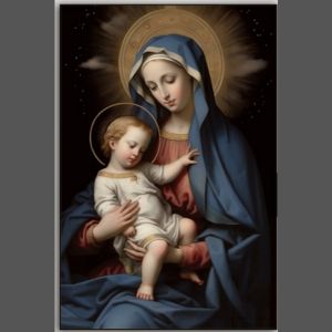 HIMALAYA35*50cm HD self-adhesive poster mother and child design