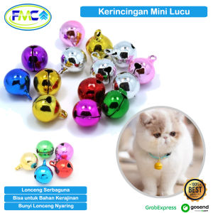 Kerincingan Lonceng Warna Warni Serbaguna Bell Bahan Souvenir Aksesoris Kerajinan Kalung Kucing Gelang Krincingan