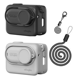 เคสซิลิโคนสำหรับกล้อง Insta360 GO 3S + Action Pod มาพร้อมเชือกแขวนคอ