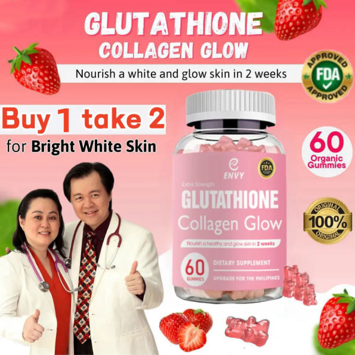 （Buy 1 take 2） Glutathione Collagen Glow Original Glutathione Gummies ...