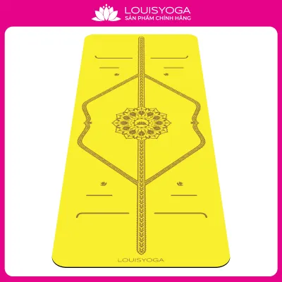 Thảm tập yoga cao su phiên bản ASANA - thương hiệu LOUIS YOGA- [TẶNG TÚI THẢM] - Chất liệu cao su tự nhiên định tuyến độ bám cao an toàn khi sử dụng