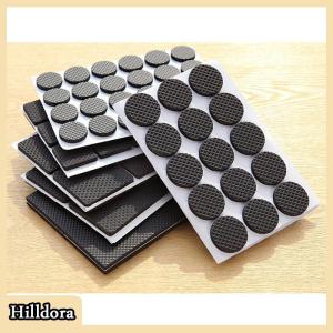 [Hilldora] แผ่นรองขาเก้าอี้เฟอร์นิเจอร์มีกาวในตัว48X แผ่นรองขาโต๊ะวางพื้น