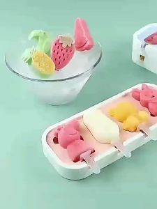 Silicone Ice Cream Mold for Children DIY DIY Ice Cream Cheese Stick Mold   Cartoon Jelly Pudding Popsicle with Lid [ Free Shipping ]