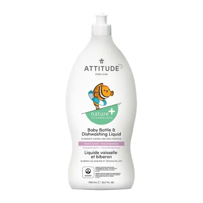 ATTITUDE Baby Bottle And DishwashIng Liquid - Sweet Lullaby