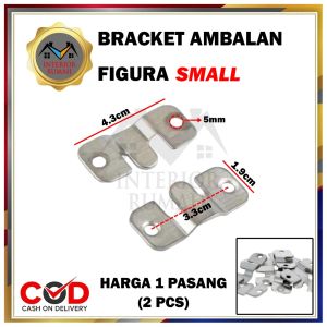 Plat Gantung Meja dan Pigura / Braket Ambalan (Harga per 5 Pasang)