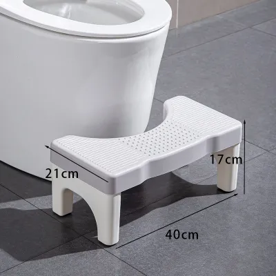 Bathroom Toilet Squat Stool Non Slip Foot Stool Toilet Step Stool Space Saving Design for Adults Kids