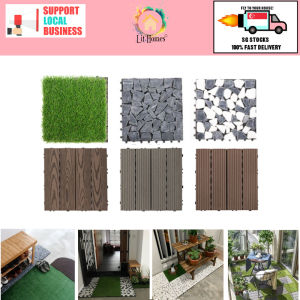 Artificial Grass Decking Tiles DIY Wood Stone Decking Tile
