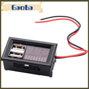 gaoba Car12V Battery Voltage And Power Display Meter Digital Car Battery Voltmeter LED Battery Charge Level Indicator Lead-acidLithium