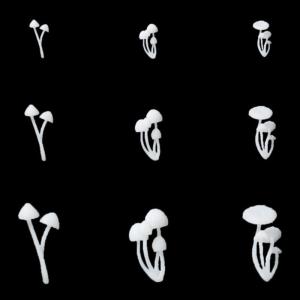 Plastic Small Rose Handmade Mini Mushrooms 3D Resin Mold Filler Epoxy Resin Filling Materials Filling Model