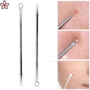 Pretty Sakura 10 pcs/Set Stainless Steel Pimple Kit Set Acne Blackhead Removal Needle Tweezer Extract Tool Clipper Facial Face Cleanser
