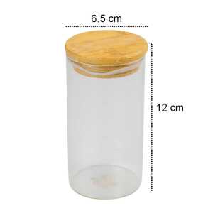 Toples Kaca Penyimpanan Makanan Borosilicate Glass Storage Jar 350ml