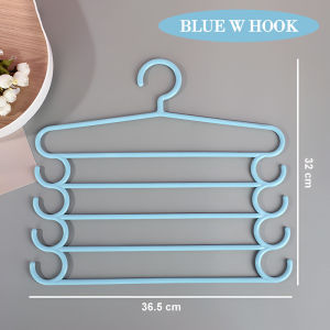 5 Layers Pant Scarf Clothes Hanger Tie Belts Trousers Wardrobe Storage Rack 晾裤架 Penyangkut Seluar