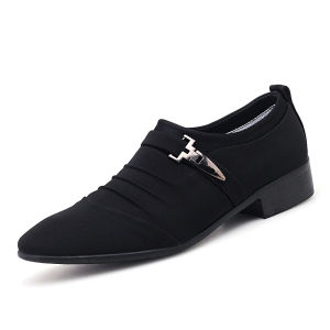 Sepatu Pantofel Pria Pantofel Tanpa Tali Kerja Kantor Sepatu Formal Cowok Murah Hitam Pria Biru Sepatu Santai Keren 074