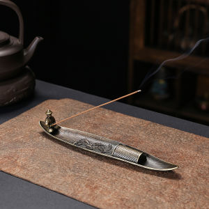 Khay xông trầm ngư chu lão ngư ông phụ kiện đốt nhang đồng cao cấp