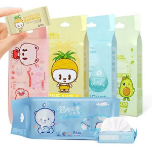 4Sett 8in1 Mini Baby Wipes Pocket Portable Wipes Multipurpose Use Soft Skin Wipes Thickened Cleaning