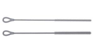Silicone Straw Cleaning Brush 2Pcs - Extra Long Reusable Soft Brush for Metal/Glass Straws Bottle & Cup Cleaner