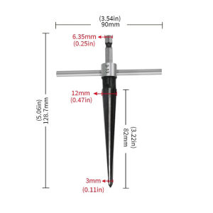 Metal Taper Hole Reamer 3-13mm(1/8-1/2) & 6-16mm(1/4"-5/8") High Carbon Steel