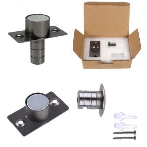 Invisible Stainless Steel Door Stop Magnetic Floor Mount Hidden Door Stopper