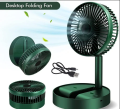 Foldable Telescopic Desk Electric Fan Mini Folding Fan Mute With USB Charging Retractable 3-Speed Portable Indoor/Outdoor Fan. 