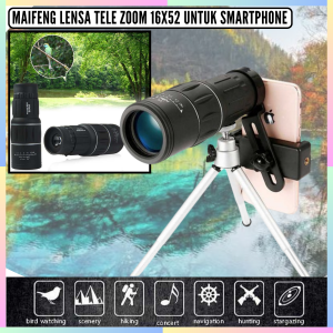FAST DELIVERY MaiFeng Lensa Kamera Hp Jernih Super Zoom HD Ultra Wide 16X52 Cinematic Universal