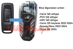 Smart Key Remote Cover Kunci Honda PCX 160 Honda Vario 160 Original AHM