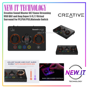 Creative Sound Blaster GC7 Game Streaming USB DAC and AmpSuper X-Fi7.1 Virtual Surround For PCPS4/PS5Nintendo Switch