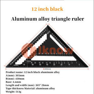 I Know Thước Đo Đa Góc Dụng Cụ Bố Trí Vuông Có Thể Mở Rộng Góc Định Vị Có Thể Điều Chỉnh Thước Tam Giác Chế Biến Gỗ Có Đế Thước Đo Góc Thông Dụng Quà Tặng Cho Nam
