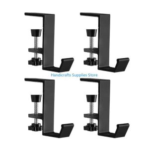 Kirilgu Set of 4 Removable Desk Hook No Adhesive Needed for Easy Installation and Functional Use in Homes or Office Z1H5K