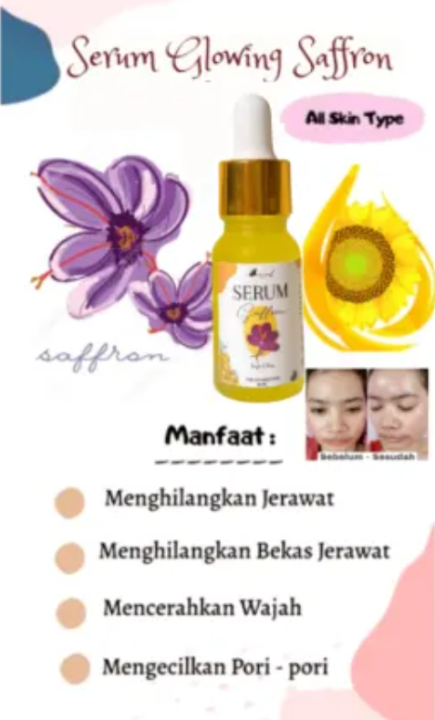 Bpom Serum Saffron Serum Glowing Saffron Serum Saffron Oil Lazada Indonesia